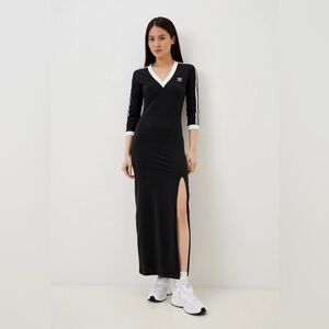 NWT ADIDAS ADICOLOR CLASSICS 3-STRIPES MAXI DRESS 
SPORTY